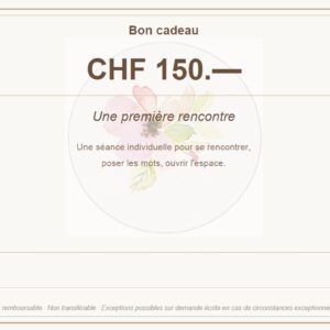 Bon cadeau · Une première rencontre